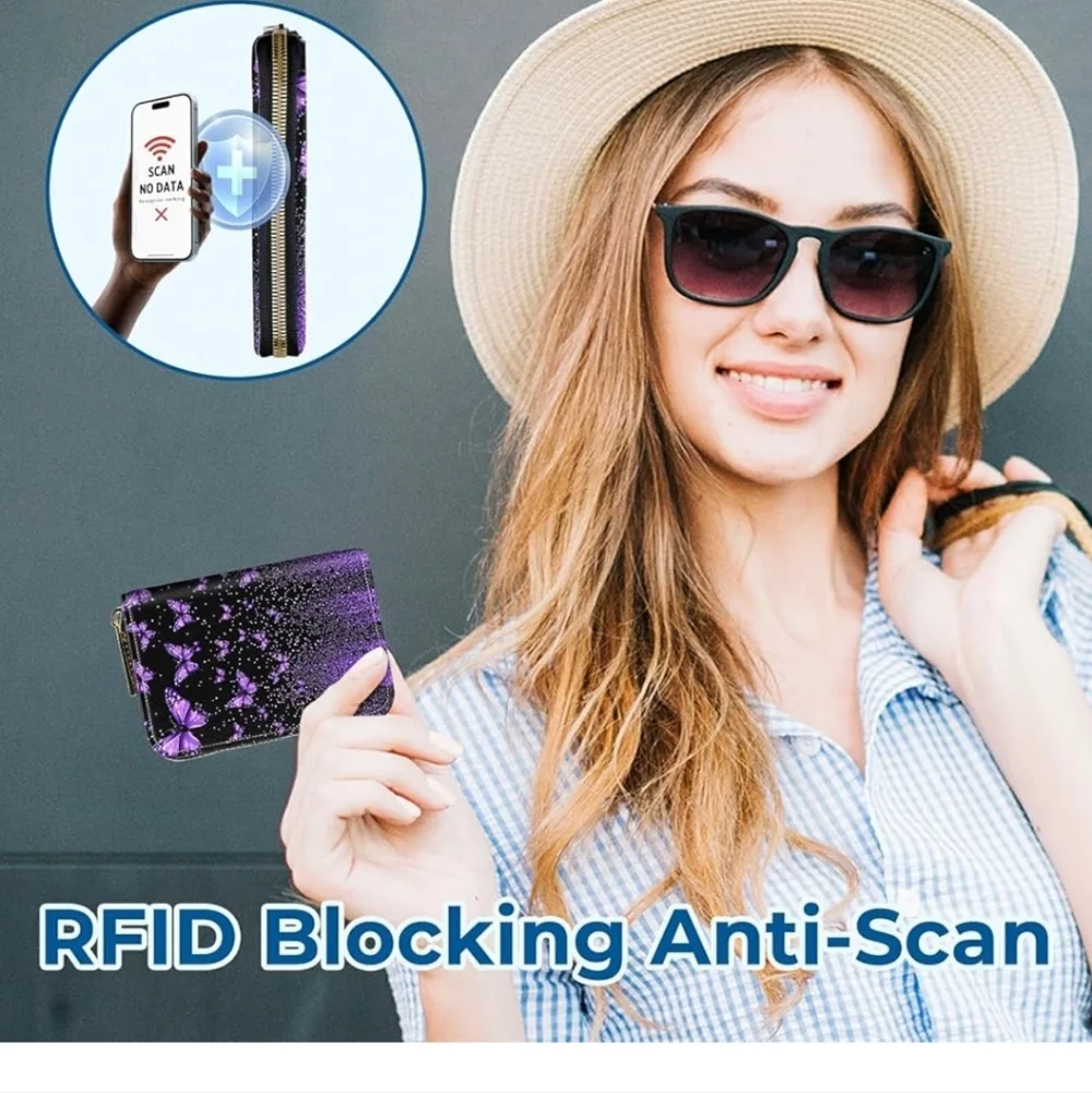 Purple Butterfly Wallet